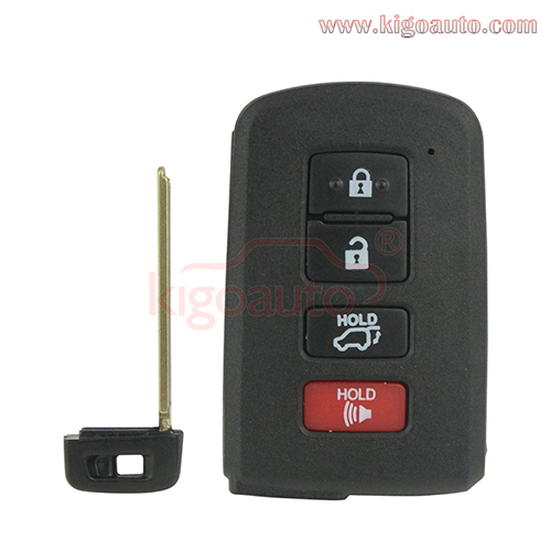 PN 89904-0R080 Smart key case 4 button for Toyota RAV4 2013-2018 FCC  HYQ14FBA