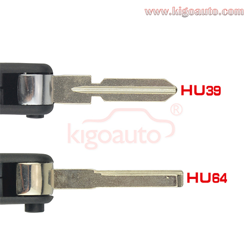 Filp key shell 3 button+ panic HU64/HU39 blade for Mercedes Benz ML320 C230 S500 E420 SL500 300SL 600SEL 600SEC 1993-2003