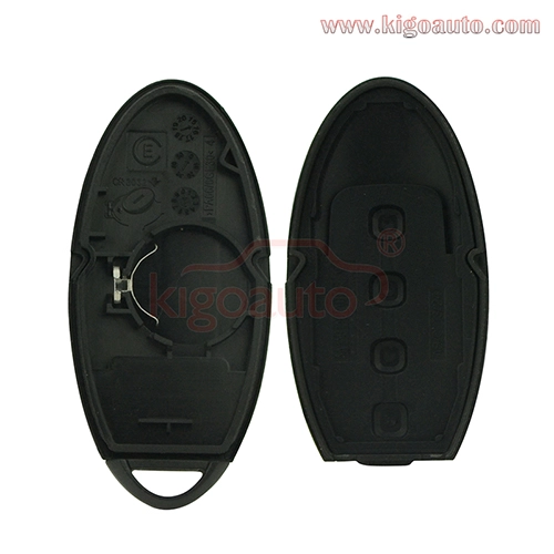 FCC KR55WK48903 Smart key case 4 button for Nissan key shell (with notch)