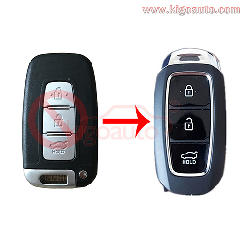 Refit key case 3 button for Hyundai