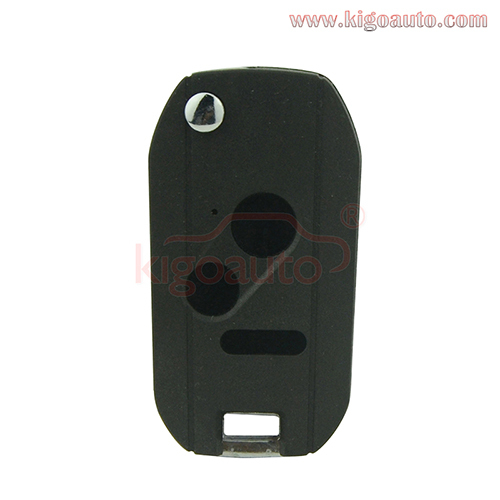 Refit flip remote car key shell 2 button with panic for Honda