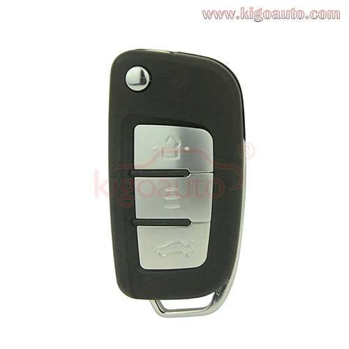 Filp key shell 3 button FO21 or HU101 blade for Ford