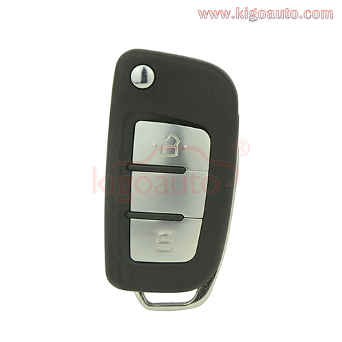 Flip key shell 2 button for Geely