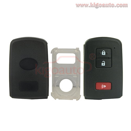 PN 89904-60D90 Smart key case 2 button with panic for Toyota Land Cruiser