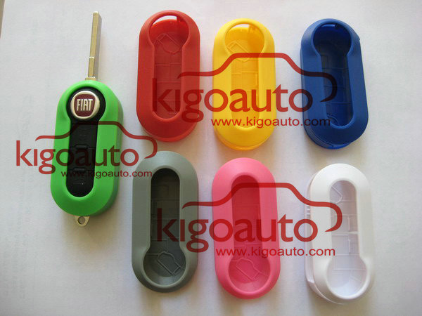 Plastic key cover colorful case shell for Fiat 500