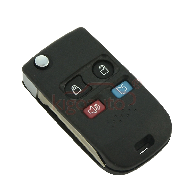 Modified key case 4 button for Ford refit flip key shell