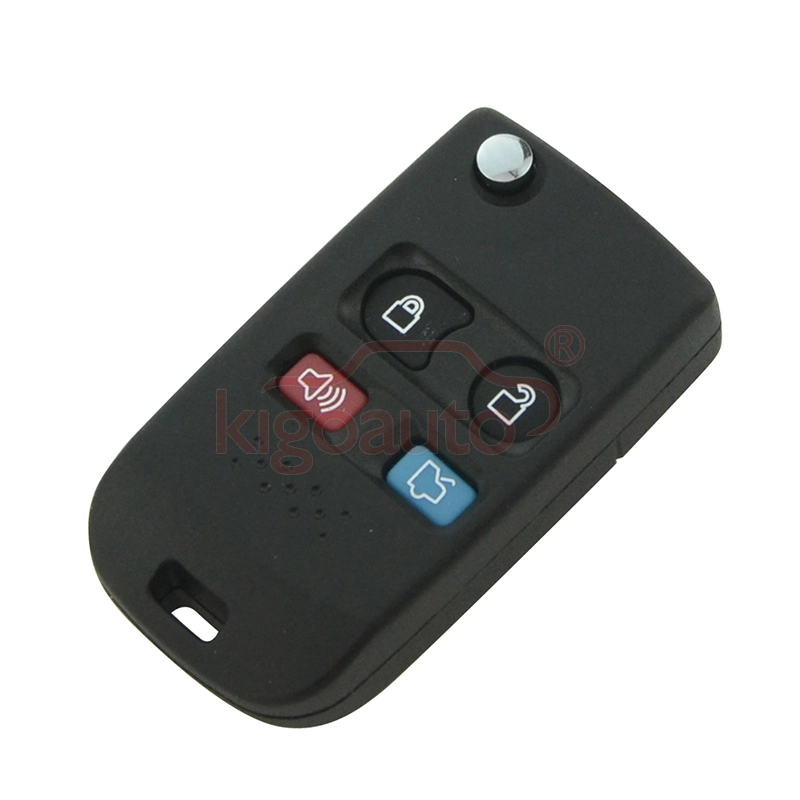 Modified key case 4 button for Ford refit flip key shell