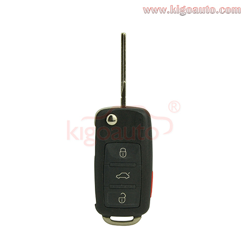 Remote key shell 3 button with panic for VW Touareg 2006 2007 2008