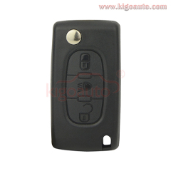 CE0536 Flip remote key 3 button middle light VA2 blade 434Mhz ASK FSK PCF7961 for Peugeot 107 207 307 308 407 607 Citroen C2 C3 C4 C5 C6 C8
