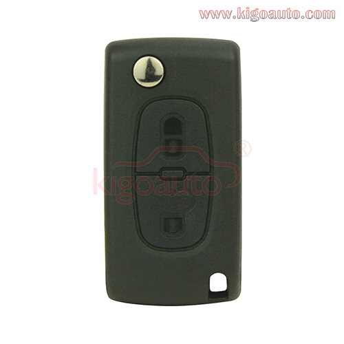 CE0536 flip key 2 button HU83 blade 434Mhz ASK FSK PCF7961 chip for Peugeot 107 207 307 308 407 607 Citroen C2 C3 C4 C5 C6 C8