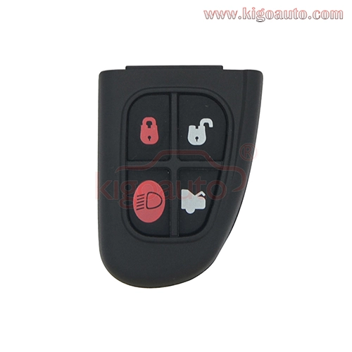 FCC NHVWB1U241 Remote key fob shell case 4 button 1X43-15K601-AD for Jaguar X S XJ XK 2002 2003 2004 2005 2006 2007 2008