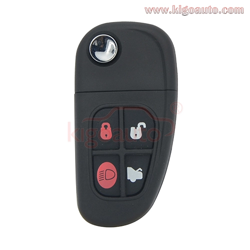 FCC NHVWB1U241 flip key 4 button 315mhz 434mhz FO21 for Jaguar X S XJ XK TYPE 2002 2003 2004 2005 2006 2007 2008 1X43-15K801-BD