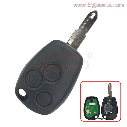 Remote key NE73 blade 434Mhz PCF7947 ASK for Renault Clio III Kangoo II Master Modus 3 button 2006-2012