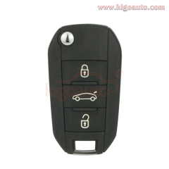 flip key remote 3 button 433Mhz PCF7941 ID46 chip for Citroen C4 Cactus 2014-2017 PN 1612121480 / 1612121380