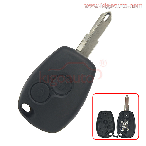 Remote key shell 2 button NE72 for Renault Clio III Modus Kangoo II Master Twingo 2006 - 2010