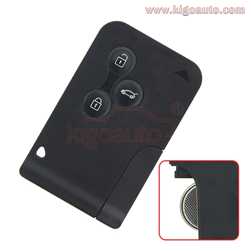 7701209132 smart key card 433Mhz ID46-PCF7947 3 button for Renault Megane II Megane 2 Scenic II Grand Scenic II 2003 2004 2005 2006 2007 2008