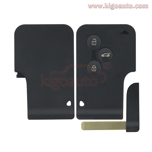 Smart key card case shell 3 button for Renault Megane II Megane 2 Scenic II Grand Scenic II 2003 2004 2005 2006 2007 2008