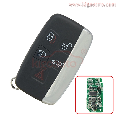 KOBJTF10A Smart key 5 button 434Mhz ID46-Hitag2-PCF7945 chip for Landrover LR4 2010-2012