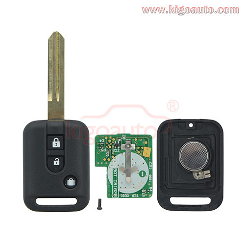 Remote key 3 button 315Mhz for Nissan 350Z Navara Pathfinder Micra Almera Note X-Trial Qashqai