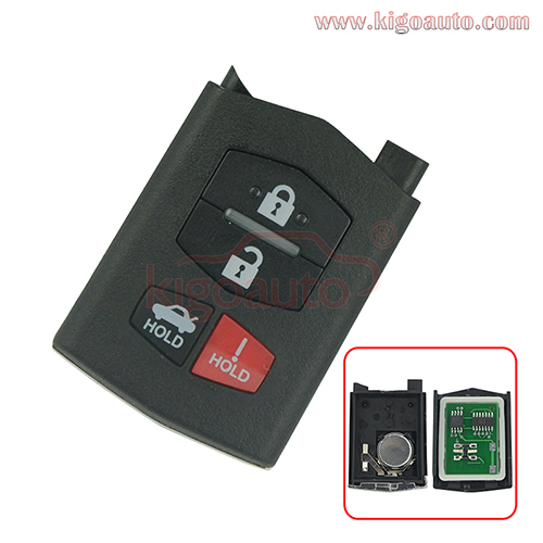 PN BBM4-67-5RY Remote key fob 315Mhz 4 button for Mazda 3 5 6 CX-7 CX-9 FCC BGBX1T478SKE12501