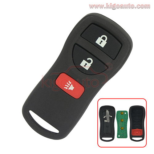 FCC KBRASTU15 Remote fob 3 button 315Mhz 434mhz for Nissan Frontier Murano Pathfinder Titan 2002-2005 control key