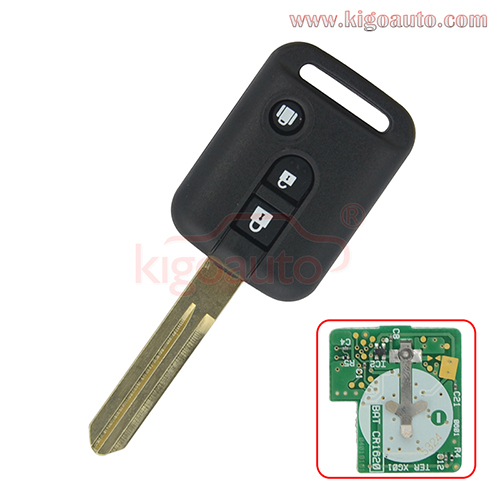 Remote key 3 button 315Mhz for Nissan 350Z Navara Pathfinder Micra Almera Note X-Trial Qashqai