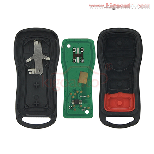 FCC KBRASTU15 Remote fob 3 button 315Mhz 434mhz for Nissan Frontier Murano Pathfinder Titan 2002-2005 control key