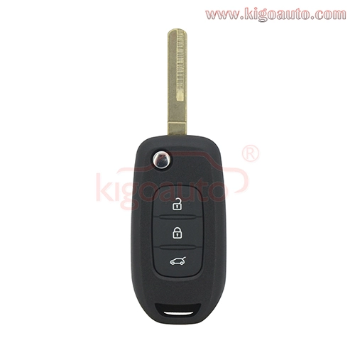 Flip key shell 3 button for Renault Kadjar Captur 2013-2017