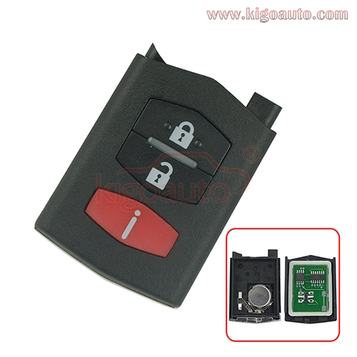 FCC SKE125-01 Remote key fob 3 button 315Mhz for  Mazda 2 5 CX-7 CX-9 2007-2008 2009 2011 2012