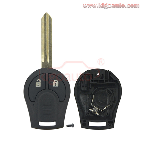 Remote key shell 2button for Nissan Cube Rogue