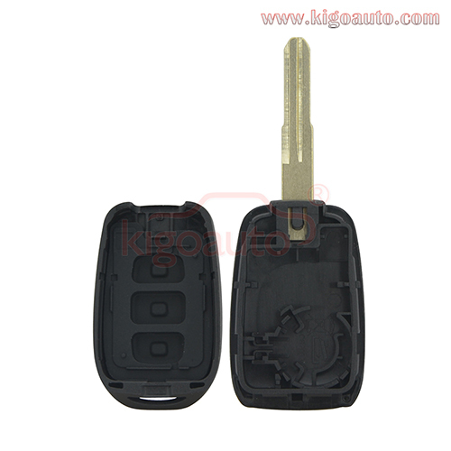 3 Button Remote Key shell For 2016 2017 Renault Duster Sandero Kwid