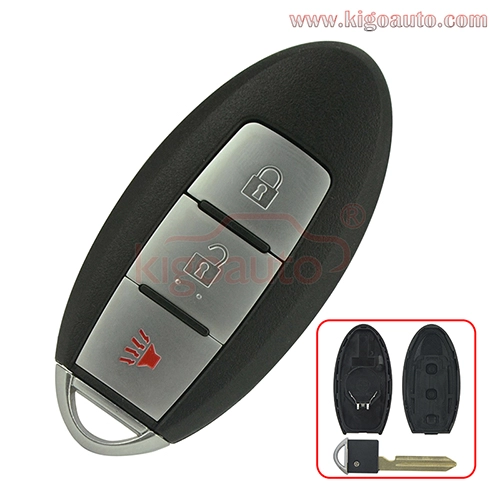 FCC CWTWBU729  Smart key case 3 button for Nissan key shell