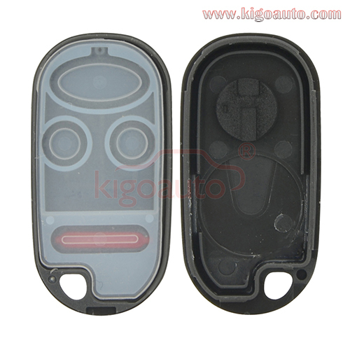 FCC OUCG8D-344H-A Remote key fob shell case 3 button with panic for Honda Civic CR-V Element Insight 2001 - 2005