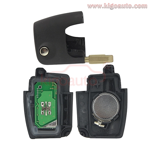 Flip remote key 3 button 434Mhz FO21 blade for Ford Mondeo Focus Fiesta C Max