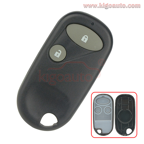 Remote key fob shell case 2 button for Honda Civic CR-V Element Insight 2001 - 2005