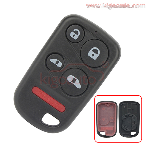 Remote fob case 5 button for Honda Odyssey 2001 2002 2003 2004