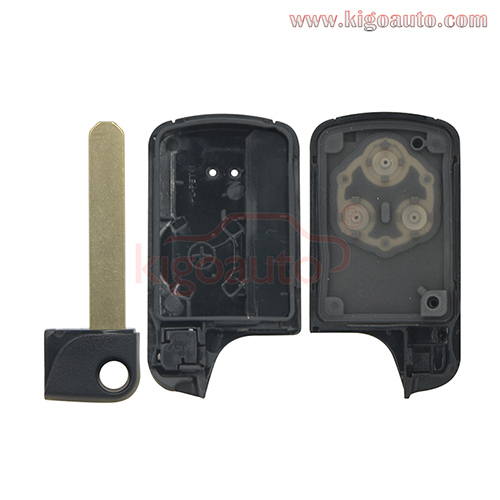 Smart key case shell 2 button for Honda Fit CRV 2009 2010 2011