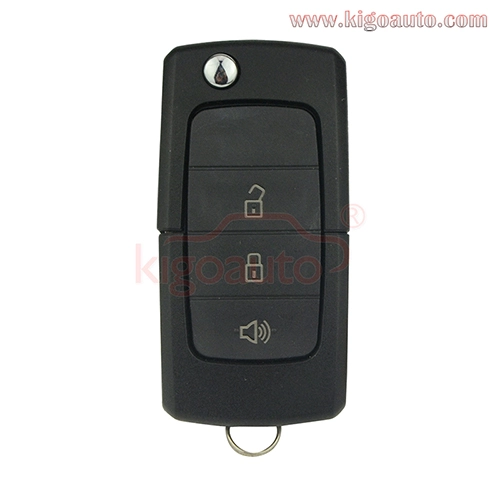 Flip key shell 3 button for Ford