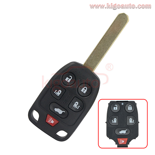 PN 35118-TK8-A20 remote key 313.8Mhz 6 button for Honda Odyssey 2011 2012 2013 FCC N5F-A04TAA