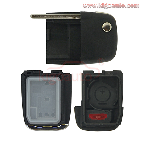 Flip key shell 2 button with panic for Holden VE Commodore