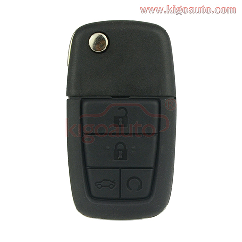 Flip key shell 4 button with panic for Pontiac