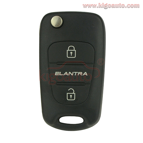 Flip remote key 3 button 434Mhz for Hyundai Elantra 2009-2012