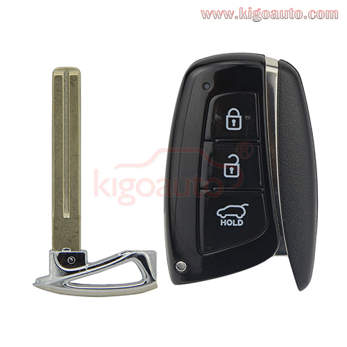 Smart key shell case 3 button for Hyundai Santa Fe ix45 2013 2014