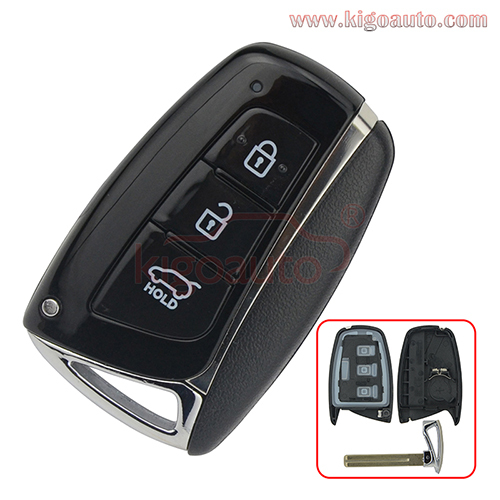 Smart key shell case 3 button for Hyundai Santa Fe ix45 2013 2014