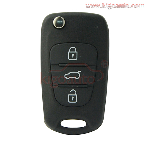 Flip key shell 3 button for Hyundai i20 i30 i35 iX20 iX35 Elantra 2008 2009