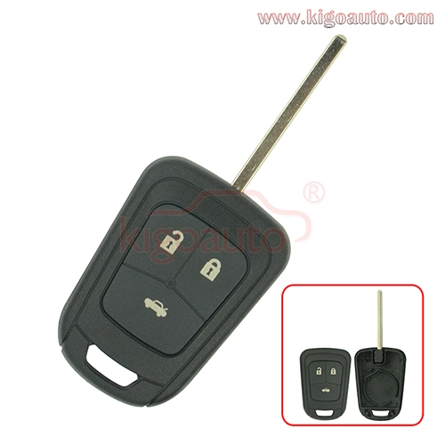 Remote key shell 3 button for Chevrolet Aveo 2011 2012 2013 2014