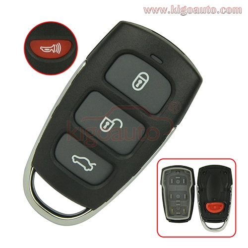 Remote fob case 3 button with panic for Hyundai Kia