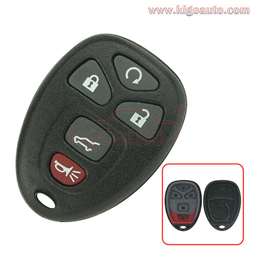 (with battery holder) FCC OUC60270 OUC60221 Remote car key fob case 5 button for GMC Acadia Yukon
