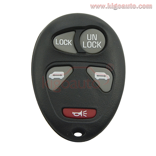 FCC L2C0007T Remote fob case car key control shell 5 button for GMC