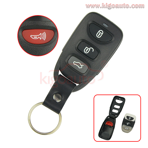 Remote fob shell case 3 button with panic for Hyundai Elantra Sonata Kia Cerato